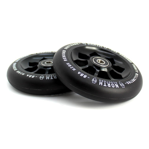 North Pentagon 88A 120mm - Wheels Scooter Wheels North Scooters BLACK-BLACK PU 120MM 