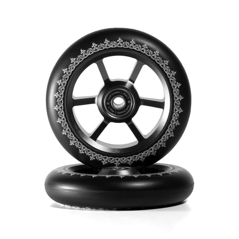 North William Holm Signature Wheels 24mm - G3 Scooter Wheels North Scooters 110 x 24mm Dark Grey / Black PU 